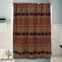 144557 - Bear Country Lodge Collection Fabric Shower Curtain