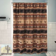 144571 - Autumn Trails Lodge Collection Fabric Shower Curtain