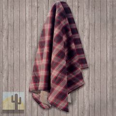 144616 - Finlay Lodge Red Plaid Reversible Throw Blanket