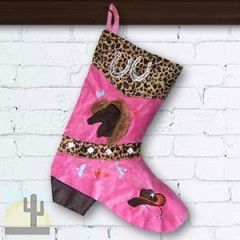 144648 - Western Cowgirl Leopard Boot Christmas Stocking