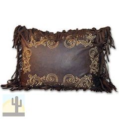 144750 - Gold Rush Western Chocolate Scroll 16 x 20 Accent Pillow