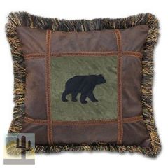 144756 - Bear on Pine Lodge 18in Accent Pillow