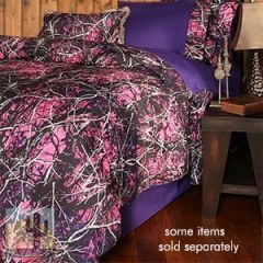 144868 - Muddy Girl Camo Pink and Purple Twin Bedding Ensemble