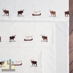144902 - Embroidered Moose Lodge Queen Sheet Set