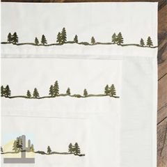 144904 - Embroidered Pines Lodge Queen Sheet Set