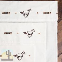144908 - Embroidered Horse Western Queen Sheet Set