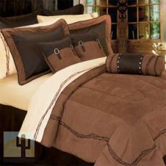 146423 - Embroidered Barbed Wire Super King 7 Pc Comforter Set
