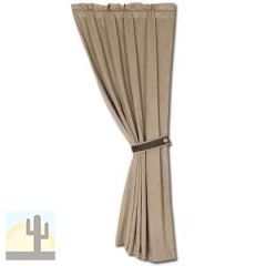 147356 - 84in x 48in Curtain with Tie Back - Solid Velvet Tan