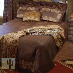 158068 - Gold Rush Western Leopard Safari King Bedding Ensemble