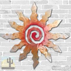 165005 - 36in 12-Ray Sunburst 3D Metal Wall Art - Sunset - 165005