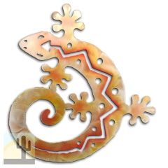 165025 - 36in C-Shaped Lizard 3D Metal Wall Art - Sunset - 165025
