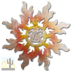 165075 - 36in Happy Face Sun 3D Metal Wall Art - Sunset - 165075