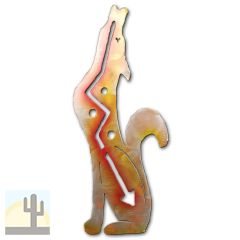 165145 - 36in Coyote Howling Left 3D Metal Wall Art - Sunset - 165145