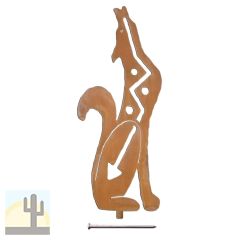 165533 - SS03RT30 Coyote Yard Art Statue Facing Right - 30-inch - Rust
