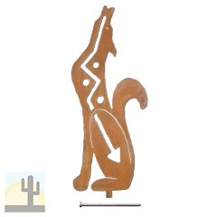 165542 - 24-inch large Coyote Yard Art Statue Facing Left in a rich rust finish