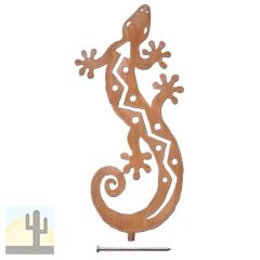 165593 - SS09RT30 Gecko Lizard Yard Art Statue - 30-inch - Rust