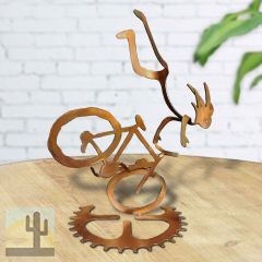 165801 - BS03RT09 10in Mr. Endo Male Kokopelli Cyclist Tabletop Sculpture