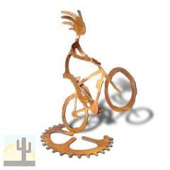165807 - BS02RT09 10in Ms. Wheelie Female Kokopelli Cyclist Tabletop Sculpture