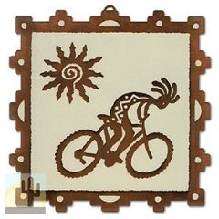 165871 - 10in Silk Screen Wall Art Panel - Southwest Cyclist