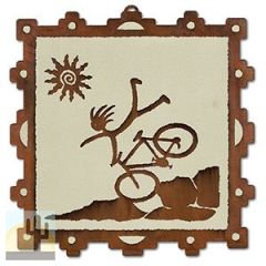 165876 - 10in Silk Screen Wall Art Panel - Endo Cyclist