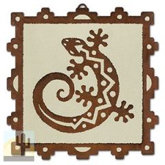 165883 - 10in Silk Screen Wall Art Panel - Southwest C Gecko
