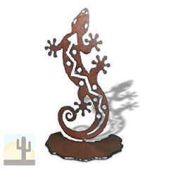 165905 - 7in Rustic Metal Table Top Sculpture - Southwest Gecko