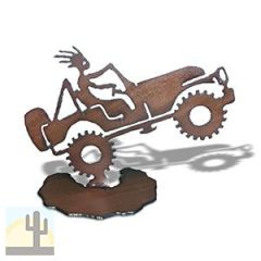 165906 - 7in Rustic Metal Table Top Sculpture - Off Road 4 Wheeling