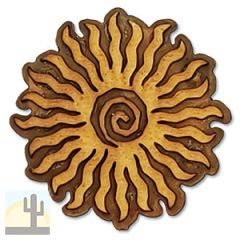 166214 - 3in Spiral Sun Wood on Metal Magnet