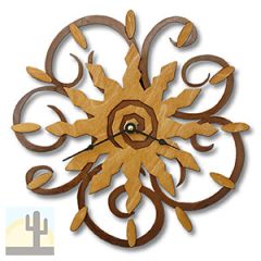 16641 - Sun 12 Point  Swirl Clock