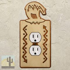 167010 - Fetish Bear Southwestern Decor Single Outlet Cover in Natural Birch