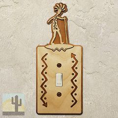 167811S - Vision Quest Southwestern Decor Single Standard Switch Plate in Natural Birch