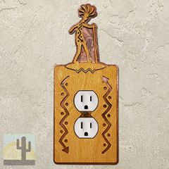 167820 - Vision Quest Southwestern Decor Single Outlet Cover in Golden Sienna