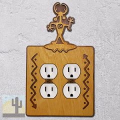 168125 -  Medicine Man Southwestern Decor Double Outlet Cover in Golden Sienna