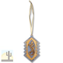 168607 - Lizard - S Blue Inlay Ornament