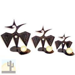 171004 - Custom Metal Set of 3 Choice Design Candle Holders