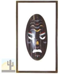 171126 - Tribal Mask Single Framed C Metal Wall Art
