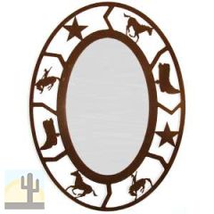 171133 - Custom 46in Oval Rodeo Custom Wall Mirror