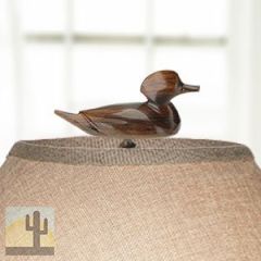 172031 - Duck Carved Ironwood Lamp Finial