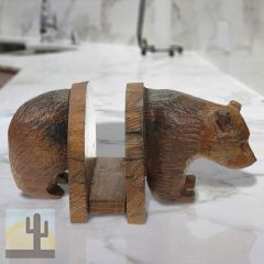 172044 - Bear Body Carved Ironwood Napkin Holder