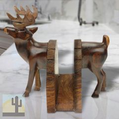 172052 - Deer Body Carved Ironwood Napkin Holder