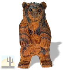 172096 - 6.5in Tall Bear Standing Hand-Carved in Ironwood