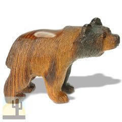 172105 - 5in Long Black Bear Hand-Carved in Ironwood