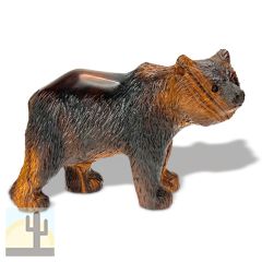 172110 - 6.5in Long Grizzly Bear Hand-Carved in Ironwood