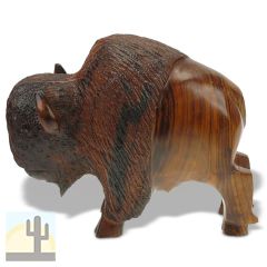 172117 - 5in Long Buffalo Hand-Carved in Ironwood