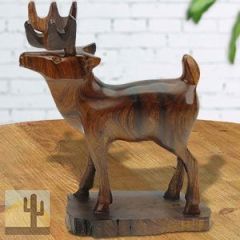 172146 - 5in Tall Deer Hand-Carved in Ironwood