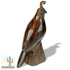 172160 - 7in Tall Detailed Quail Ironwood Carving