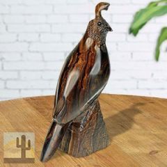 172160 - 7in Tall Detailed Quail Ironwood Carving