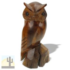 172164 - 7in Tall Owl Hand-Carved in Ironwood