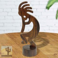172170 - 6.5in Tall Kokopelli Hand-Carved in Ironwood
