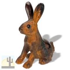 172174 - 5in Tall Jackrabbit Hand-Carved in Ironwood